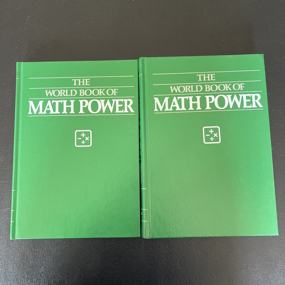 The World Book of Math Power Volume 1 and 2 - Hardcovers - 1983 - 2 Volume Set